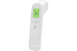 HORKTRUST Thermomètre Frontal Sans Contact, Thermometre Bebe, Thermomètre Médical Numérique Infrarouge pour Adultes Mesure précise, écran LCD, Rappel de Mémoire, Comprend des instructions en anglais