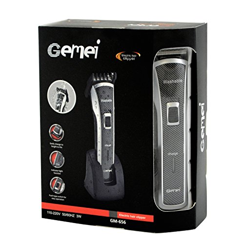 Gemei GM-656 Akku Barttrimmer Haarschneider Trimmer Wasserfest Bartschneider - 4