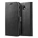 Produktbild Mulbess Schutzhülle Ledertasche im Kartenfach Bookstyle für Samsung Galaxy J5 Duos 2017 (5,2 Zoll) Tasche Hülle Leder Etui Schale,Schwarz