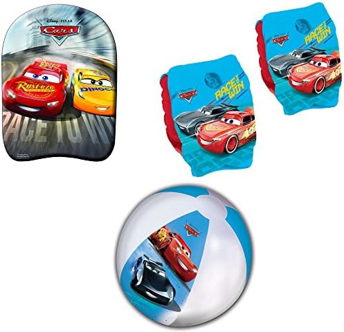 Jokeria Cars - Disney - Beach Set - 3 Pieces - Bodyboard - Armbands - Ball - 871-94100-20-30