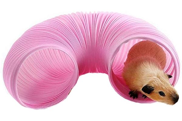 Petit tunnel de jeu en plastique résistant et durable pour cochons d'Inde, chinchillas, rats et lapins nains