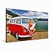 Produktbild Premium Textil-Leinwand 75 cm x 50 cm quer Urlaub am Gardasee 1959 | Wandbild, Bild auf Keilrahmen, Fertigbild auf echter Leinwand, Leinwanddruck