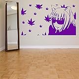 Breites Anwendungsspektrum guijiumai Wandtattoo Vinyl Kunst Wandaufkleber Mädchen Dekoration Cartoon Zimmer Wandbild Abnehmbare Schöne Poster Y 4 42X75 cm