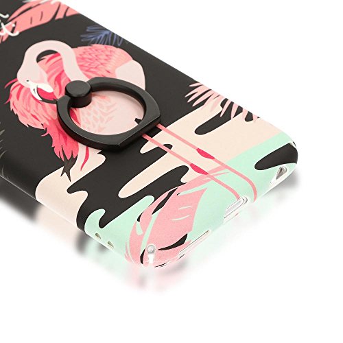 iPhone 6 6S Custodia con anello di NALIA, Ring-Case Rigida 360 Gradi Protettiva Rotazione per Cellulare, Motivo Cover Protezione Bumper Sottile per Telefono Apple iPhone 6S 6, Designs:Flamingo