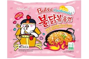 MAOMAO® Instant Nudeln | 20er Pack Buldak Hot Chicken Carbonara 130g (Kompatibel mit Samyang)