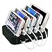 Produktbild Crysle 5 Ports USB-Ladestation Universal Abnehmbare Multi-Port Desktop-Charge Dock Stand Quick Ladegerät für iPhone Serie, iPad, Samsung Galaxy LG Tablet PC