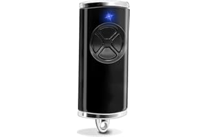 WOWFAST 1 Stück Ersatz Handsender für hse4-868-bs, Garagentoröffner 868,3 MHz 4 Kanäle Kompatibel mit hse4-868-bs, hse2-868-bs(Schwarz)