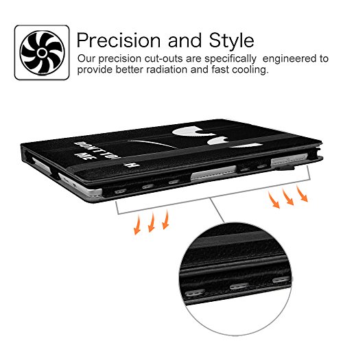 Fintie Microsoft Surface Pro 4 / Surface Pro 2017 Hülle Case – Hochwertige Kunstleder Slim Fit Stand Tasche Schutzhülle Etui Cover mit Stylus-Halterung für Microsoft Surface Pro 4 / Surface Pro 2017 (12,3 Zoll) Tablet-PC, Don’t Touch - 6