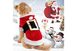 Idepet Santa Costume De Chien De Noël Coton Vêtements pour Animaux De Compagnie d'hiver À Capuche Manteau Vêtements Chien Vêtements De Compagnie d'habillement Chihuahua Yorkshire Caniche