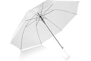 Greatangle Parapluie Parapluie Automatique Transparent Transparent Coupe-Vent de Mode pour la faveur de fête de Mariage