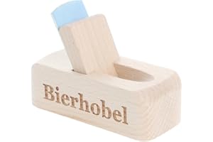 Spruchreif | Flaschenöffner aus Holz mit Gravur "Bierhobel" | Originelles Männergeschenk für Bierliebhaber