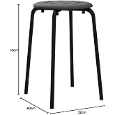IKEA Marius Ev, &Ccedil;alışma ve Ofis Taburesi (45 cm, Siyah)
