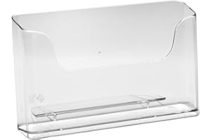 ‎DELIGHT DISPLAYS DELIGHT DISPLAYS® 4x Tischaufsteller DIN A6 Querformat - Prospekthalter - Prospektständer - Flyerständer glasklar