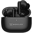 MoreJoy Cuffie MJ111 Bluetooth, auricolari wireless CSC 3.0 Self Learning ENC isolamento acustico, profilo audio cristallino, batteria 22 ore, protezione IPX4, ricarica con USB-C