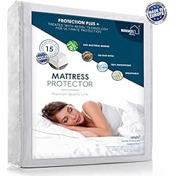 MAMJACK Protège Matelas Imperméable 160x200 cm- Alèse Respirante, Hypoallergénique, Anti-Acarien, Anti-Bactérien - Traitement Nouvelle Génération Aegis: Protection Optimale 160 x 200 cm