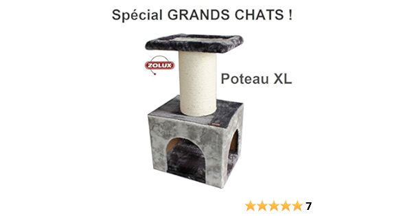 Zolux Arbre A Chat Pour Grand Chat Type Mainecoon 50 X 40 X 84 Cm Amazon Fr Animalerie
