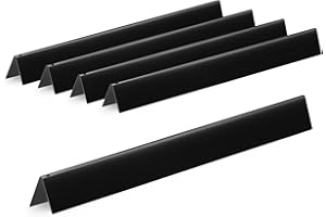 GasSaf 62,2 cm Flavorizer Bars für Weber Genesis 300 Gasgrills, Flavor Bar für Weber 7539 7540, Genesis E-310 E-320 S-310 S-320, EP/CEP 310 & 320 (seitlicher Knauf), 5er-Pack Porzellan-emaillierte