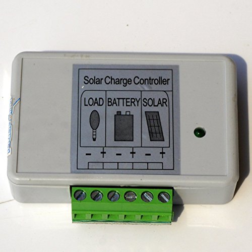 ECO-WORTHY 10 Watt Solarmodule 12 Volt Off Grid Bausatz W/ 3A Laderegler – Photovoltaik Solarpanel zum Aufladen von 12V Batterien - 6