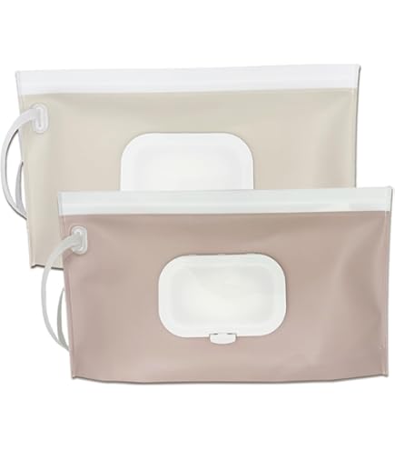 Porta Salviette Umidificate 2 Pezzi - Contenitore Riutilizzabile Per Viaggio, Bambini E Igiene Personale - Foto 5