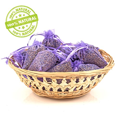 PAJOMA 30870 10er Pack Duftsäckchen Lavendel, Organzabeutel, Höhe 9cm - 5