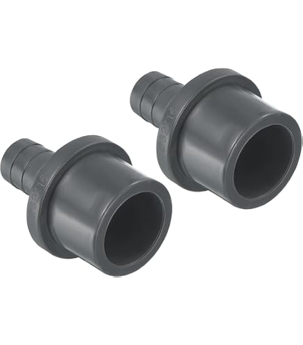 MroMax 10 pz PVC riduttore accoppiamento programma 50mm x 32mm presa tubo raccordo adattatore connettori per uso domestico o industriale grigio