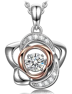 Anhänger Halskette Silber Dancing Heart 