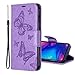 Produktbild Nadoli Leder Hülle für Galaxy A40,PU Leder Magnetverschluss Standfunktion Schmetterling Muster Brieftasche Schutzhülle Etui im Bookstyle für Samsung Galaxy A40