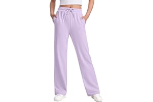 MEIHAOYIT Jogginghose Mädchen Baggy Hose Bequeme Trainingshosen Atmungsaktiv Outdoorhose Elastischem Bund Sweatpants Vintage Sweathose Einfarbig Schlaghose mit Kordelzug und Tasche 5-13 Jahe