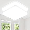 Eyesgood 2 Packs Bathroom Lights Ceiling 6500K 36W Led Ceiling Lights Living Room Square Modern White 3240 LM IP44 Waterproof Flush Mount Office Ceiling Lights for Bedroom Kitchen Ultra Thin
