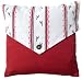 Produktbild Tirol Living 54447 Kissenhülle Katharina 40 x 40 cm, Edelweiß klein, uni rot