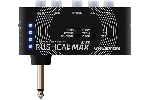 Valeton Rushead Max Ampli Casque pour basse portable de poche USB Plug-in multi-effets Mini Amplificateur AmPlug