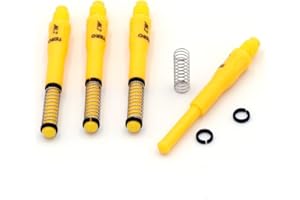 CUESOUL TERO AK7 Tiges de fléchettes à Ressort intégré télescopique, Lot de 4 pièces