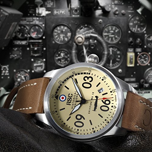 RSC803, SPITFIRE Mk IX, RSC Pilot's Watches, Swiss movement, Vintage, Aviation, Air Force