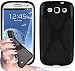 Produktbild Samsung Galaxy S3 / S3 NEO Silikonhülle in SCHWARZ von Cadorabo - X-Line Design TPU Schutzhülle für Galaxy S3 / S3 NEO – Handyhülle Bumper Case Backcover in OXID SCHWARZ