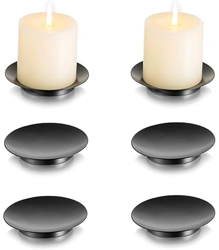 TRAHOO-Lot De 4 Bougeoirs 2 En 1 - Couronne De L'Avent - En Métal