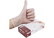M&M care Powder-free Disposable Vinyl Gloves (Medium)