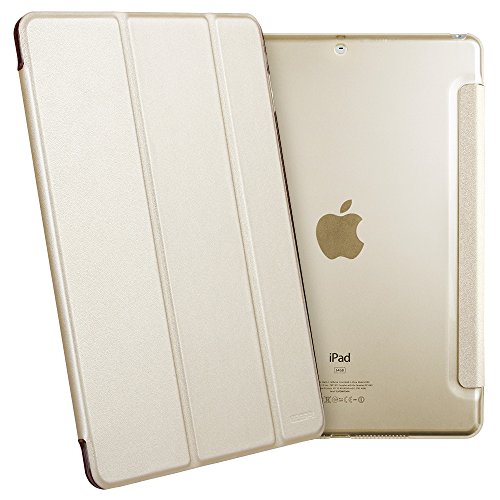 Neues iPad 2017 iPad 9.7 Zoll Hülle, ESR® Yippee Bildserie Cover Auto aufwachen / Schlaf Funktion Smart Case Wickelfalz Ledertasche mit Lichtdurchlässig Rückseite Abdeckung Schutzhülle für Neue iPad 9.7 2017 (Champagner Gold) - 4