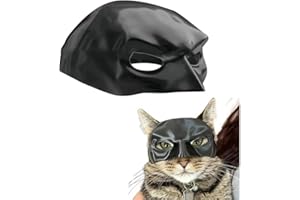 Ayaafa Cat Bat Mask-Bat Mask for Cats, Cat Halloween Costumes, Cat Batman Mask, (L)
