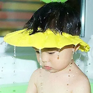 J&B Enterprises Baby Safe Shampoo Shower Bathing Protection Soft Shower Cap Hat Wash Hair Shield for Children Kids to Keep The Water Out of Their Eyes & Face