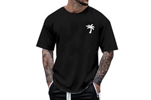 MYMYGUOE Oversized T-Shirt Men's T-Shirt Los Angeles California Tops Men's T-Shirt Oversized Crew Neck Gym Fitness Running Shirt T-Shirts for Men Vintage T-Shirt Men's Overz