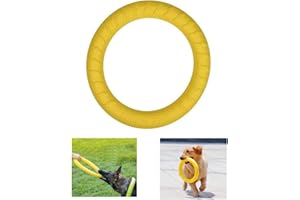 ASOCEA Dogs Fitness Ring Toy Outdoor Water Floating Tug Toy Dog Bite Interactive Training Ring Fitness Flying Discs Chew Toys for Small Medium Dogs Puppy