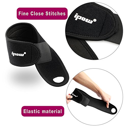 Ipow [1 Paar] Wrist Wraps verstellbare Handgelenkstütze | Handgelenkbandage | Handgelenkschoner zur wirkungsvollen Unterstützung und Entlastung für Alltag Fitness und Kraftsport - 4