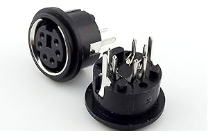 TECNOSTORE CONNETTORE PRESA MINI DIN 6 POLI a saldare connettore F femmina computer pc cavo