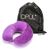 OPUL Almohada Viaje de Espuma Viscoelastica - Reposacabezas Patentado para Vuelo