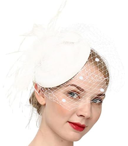 Fascia Per Capelli Con Velo Bianco E Strass – Cappello Fascinator Elegante Per Sposa E Cerimonie - 4