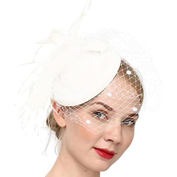 Vintage Fascinator Hut - 20er Jahre Style - Für Teeparty & Hochzeit - Elegantes Stirnband