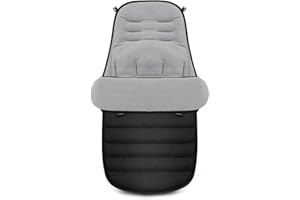 ZONSUSE Sacco Termico Passeggino Universale, Coprigambe Passeggino, Sacco Passeggino Invernale Staccabile con Cerniere, Lavabile, per Passeggini e Carrozzine con Imbracatura a 3 e 5 Punti