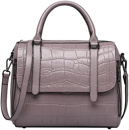 Spring And Summer Leather Handbags Crocodile Pattern First Layer Leather Shoulder Bag Portable Messenger,Purple