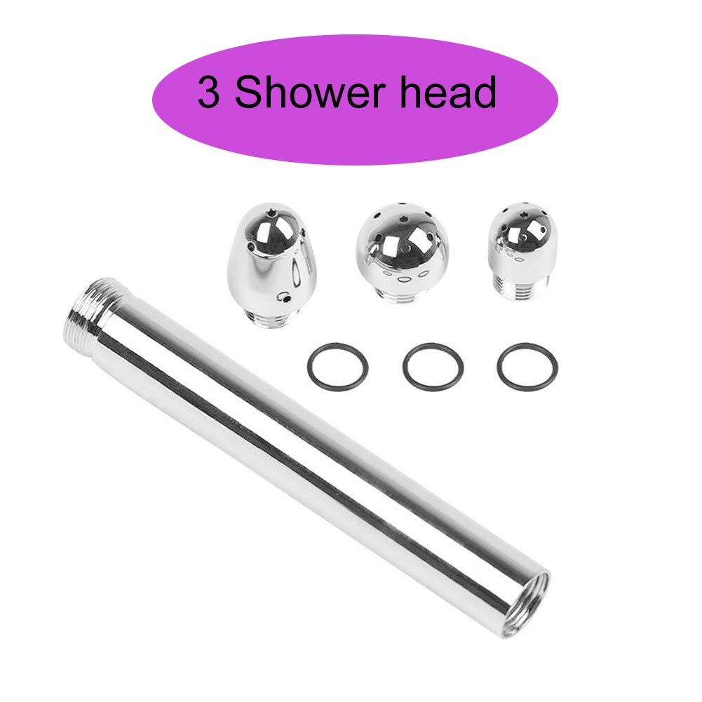 Ducha-Enema-Douche-Accesorios-Aluminio-3-Alcachofa-de-Ducha-Boquilla-de-Agua-Anal-Rinse-Vaginal-Kit-de-Limpieza-Bolsa-de-terciopelo