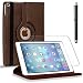 Produktbild iPad Air Hülle, Conie Mobile PU Leder Hülle 360 Grad Tablet Tasche Schutzhülle [Tasche + Displayschutzfolie + Touchpen]